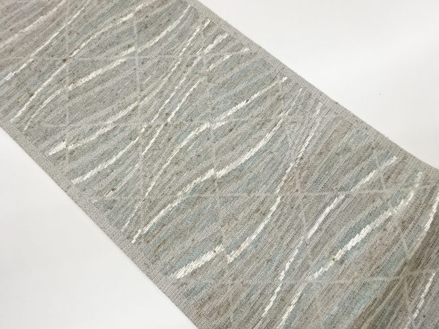 JAPANESE FUKURO OBI / PULP CLOTH / WOVEN WAVY STRIPE